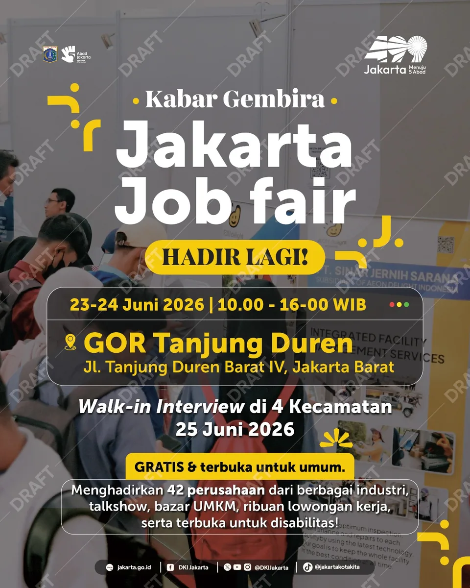 Job Fair Kabupaten Malaka 2026 (Suku Dinas TKTE Wilayah Kabupaten Malaka Barat) : 23-24 Juni 2026
